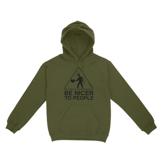 Be Nicer To People Hoodie (Olive Green)