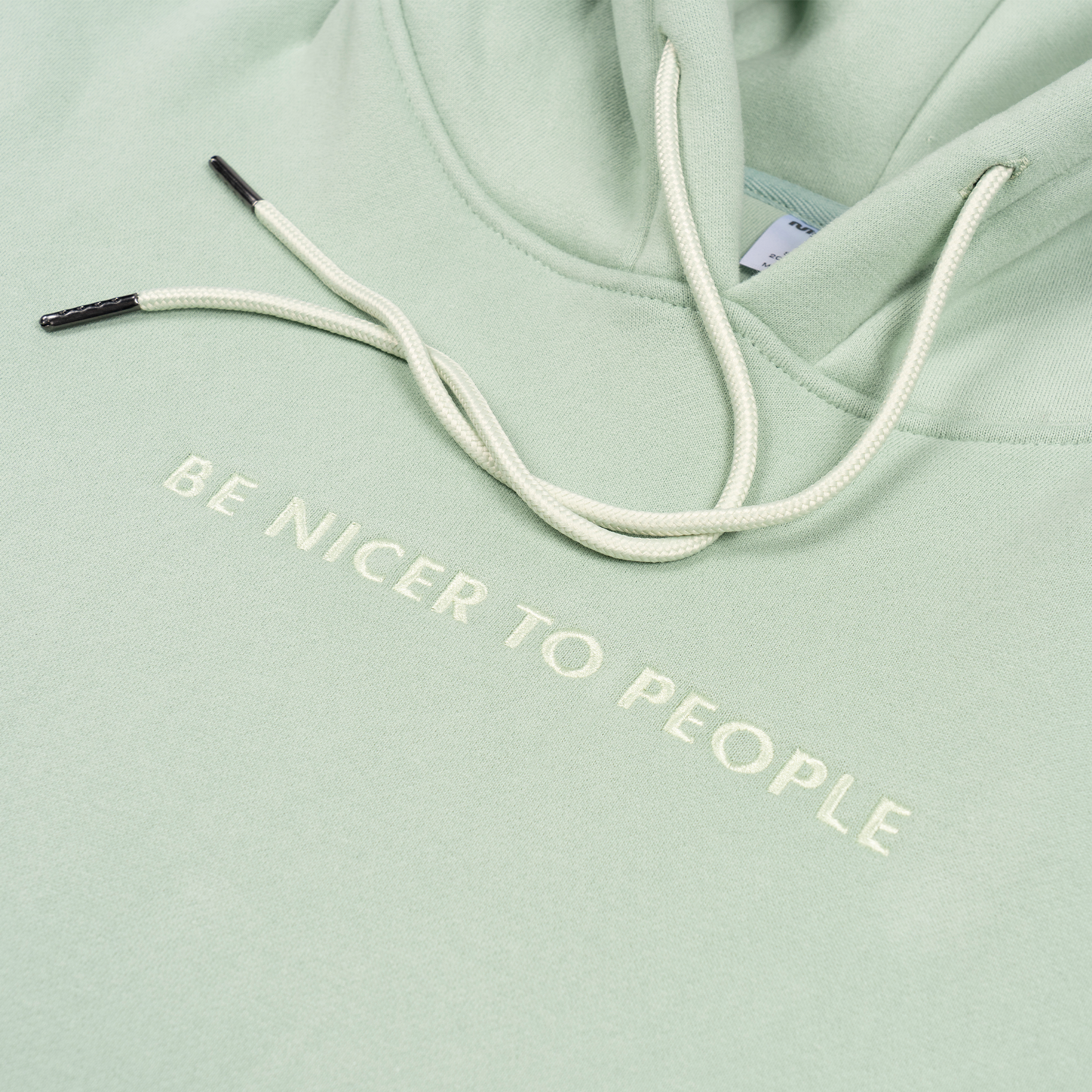Be Nicer To People Colorblock Hoodie (Sage) | Mythical Store