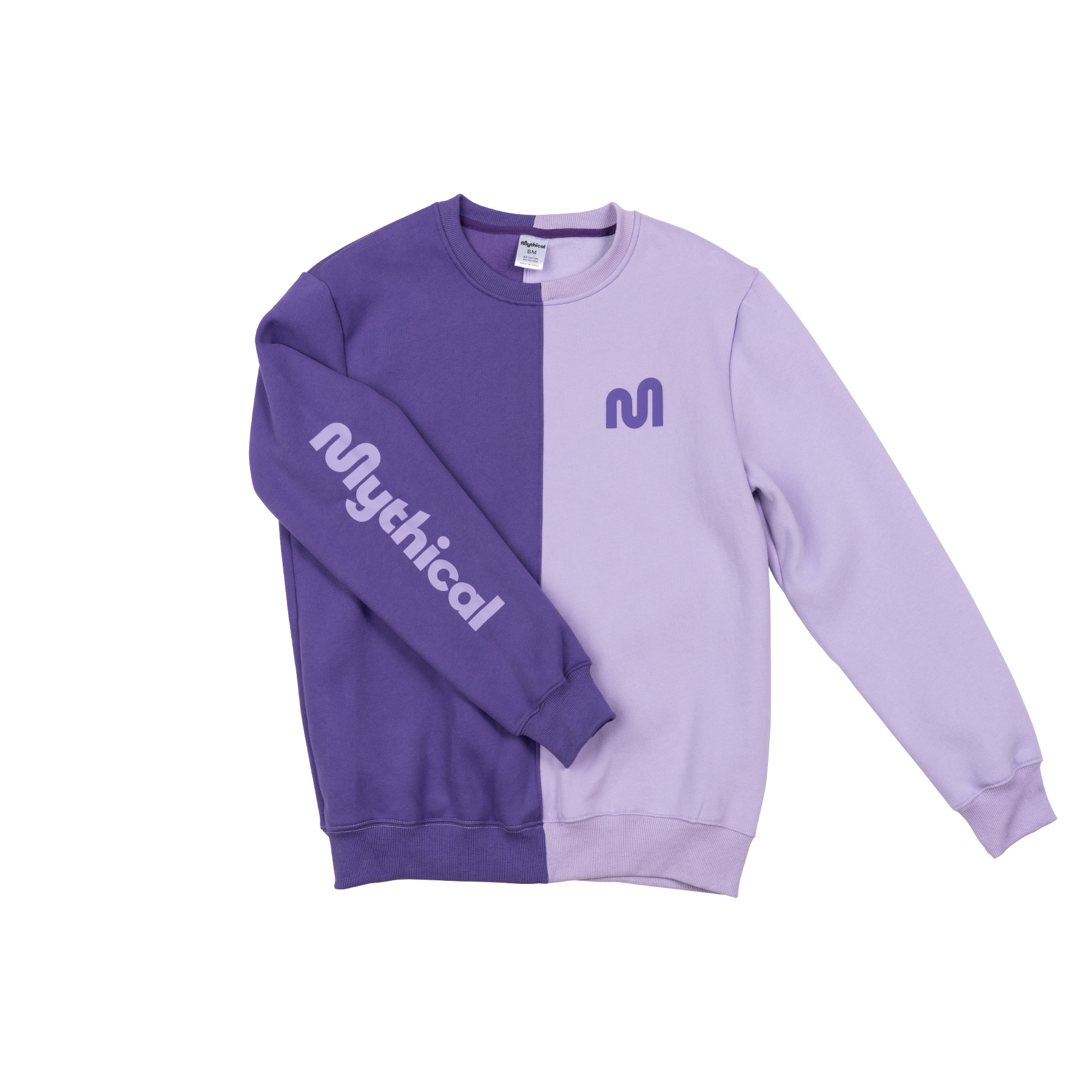 Mythical Colorblock Crewneck (Purple) | Mythical Store