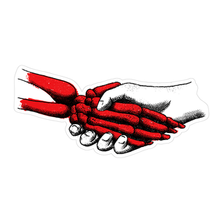 Last Meals Handshake Sticker