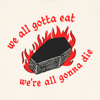 Last Meals Coffin Tee (Ivory)