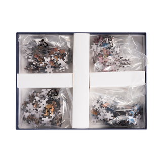 Mini puzzles in blue box.