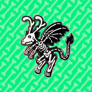 Glow-In-The-Dark Skele-Randler Pin of the Month