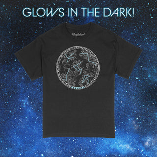 Mythical Constellations Glow-in-the-Dark Tee (Black)