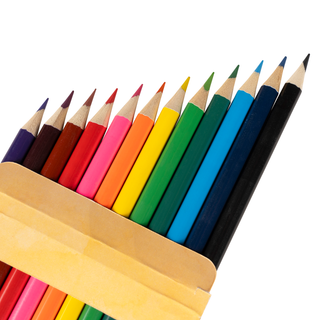 Angled view of a set of Mythical colored pencils with 12 different colors to bring your most Mythical ideas to life!