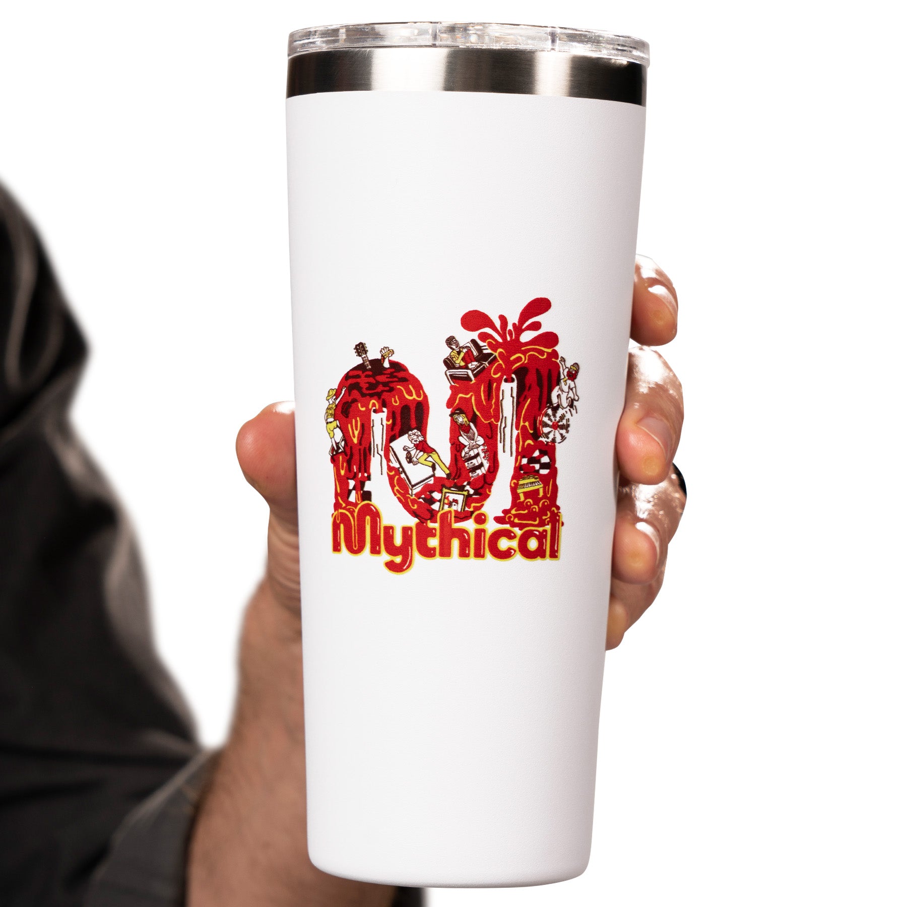 Good mythical morning travel mug - Good morning mugs - Porcelain Travel  mugs Funny Coffee Mug, Best Office Travel Tea Mug & Coffee Cup Gifts 14 oz