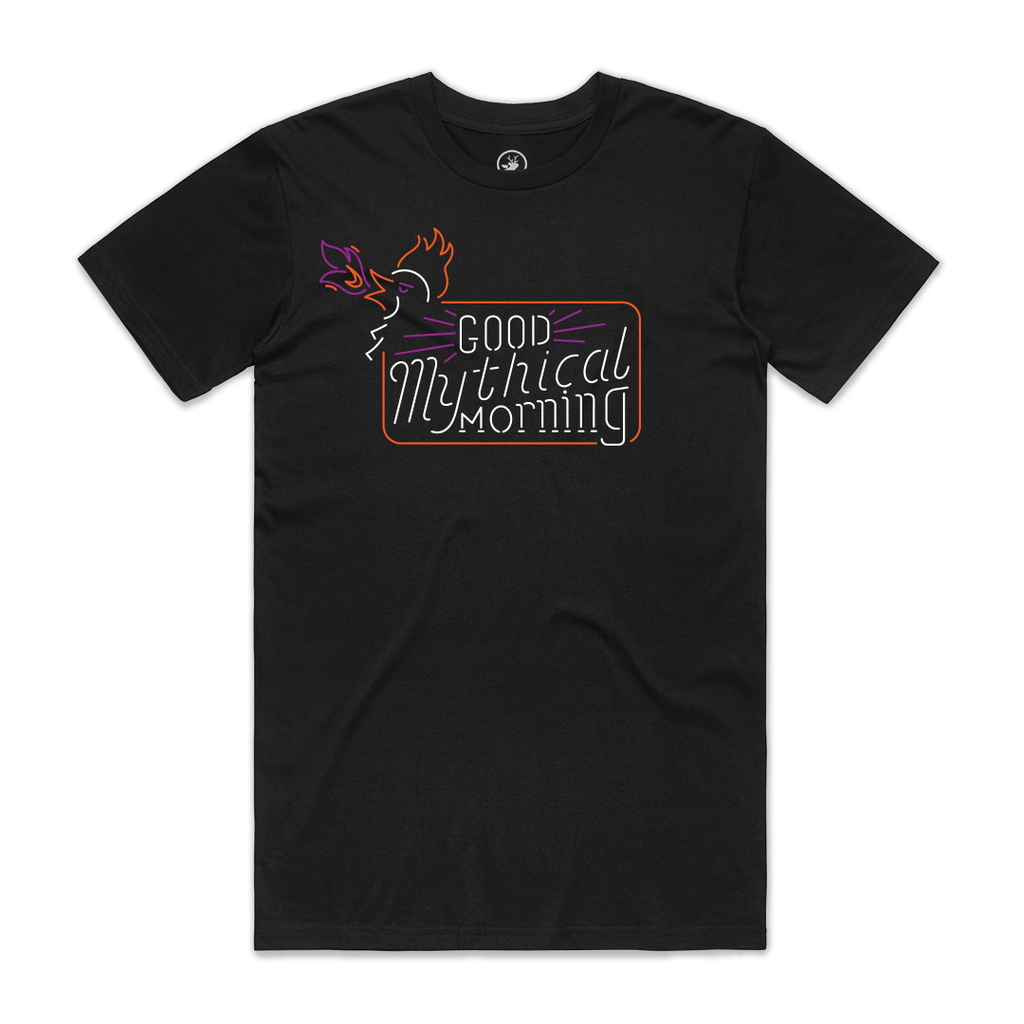 Good Mythical Morning Cockatrice Neon Sign Tee | Mythical Store