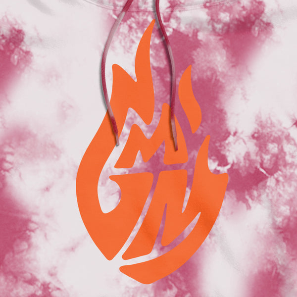 GMM Flame Logo Hoodie (Begonia Crystal Wash)