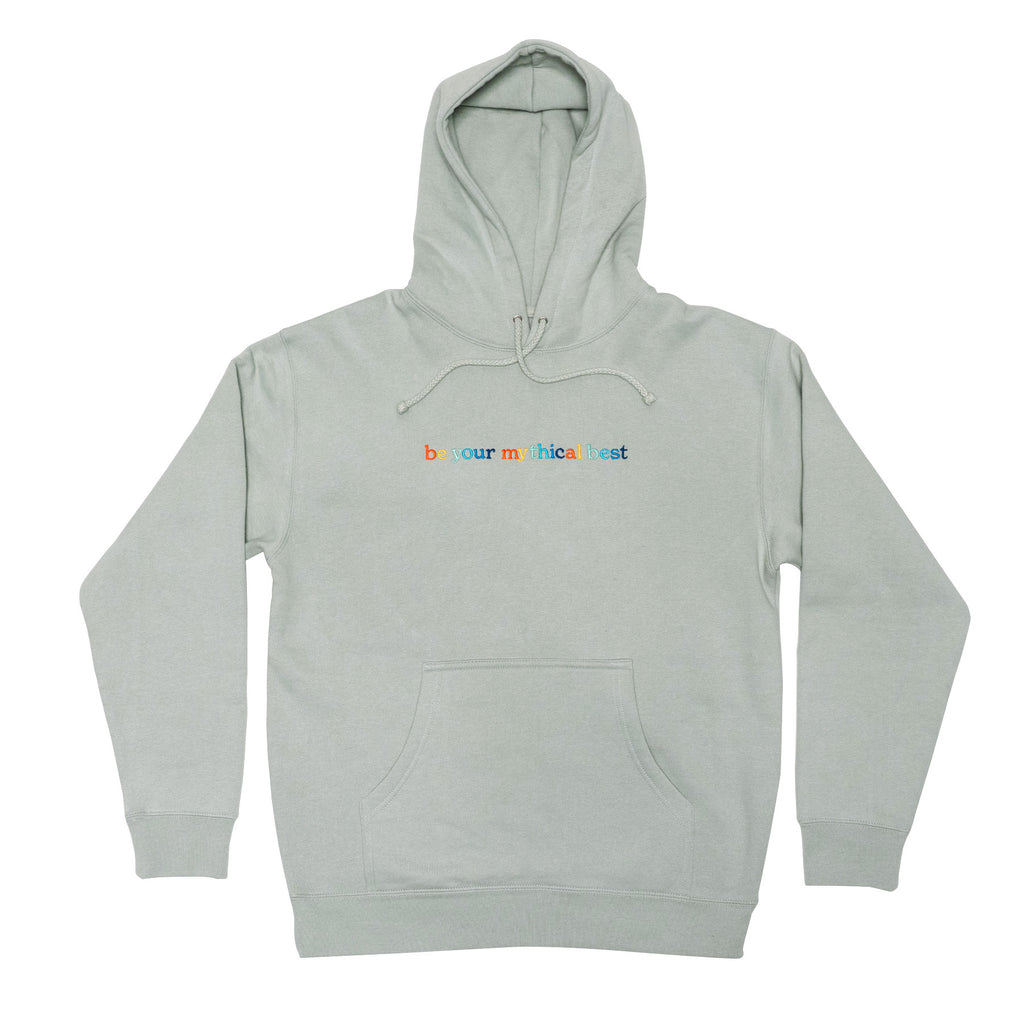 BYMB Embroidered Hoodie (Dusty Sage) | Mythical Store