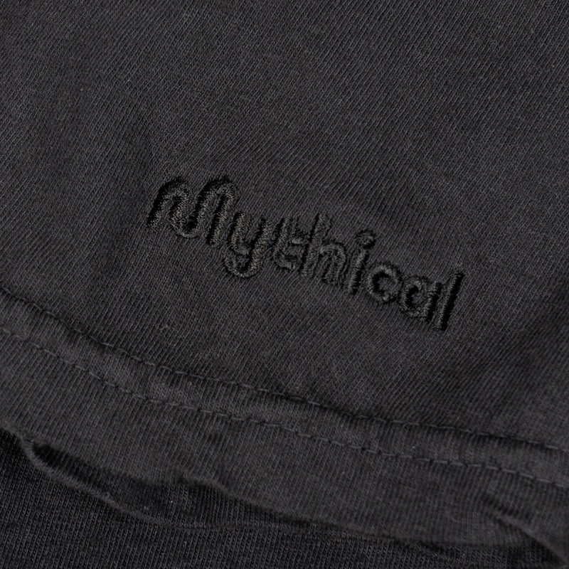 Mythical Embroidered Tee - Black
