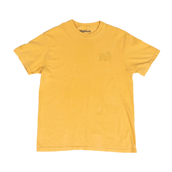 Mythical Embroidered Tee - Mustard