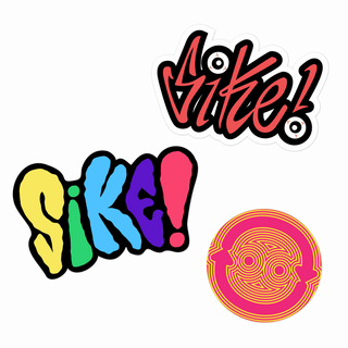 SiKE Freestyle Logo Lenticular Stickers (3-Pack)