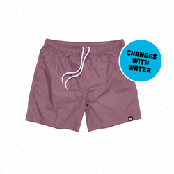 SiKE Wild When Wet Water Reactive Shorts (Mauve)